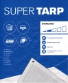 Plandeka SuperTARP standard 150 - rozmiar 8x15m - Plandeka okryciowa polietylenowa (Biała)