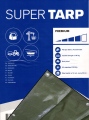 Plandeka SuperTARP premium 250 UV - Plandeka okryciowe PE (Zielona) - rozmiar 10x12m