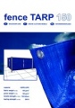 Plandeka FenceTARP 150 - rozmiar 1,76x3,41m - Plandeka na ogrodzenia (Niebieska)